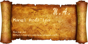 Mangl Azálea névjegykártya